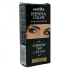 Venita Henna Color tartós szempilla és szemöldök krémfesték nr. 1.0 - fekete 15g 