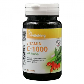 Vitaking Vitamin C-1000 csipkebogyó TR tabletta 60db