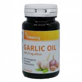 Vitaking Garlic Oil (15mg alllicin, fokhagyma olajból) gélkapszula 90db