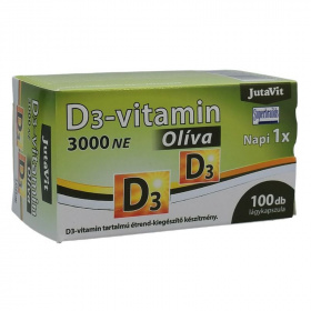 JutaVit D3-vitamin 3000NE olíva lágykapszula 100db