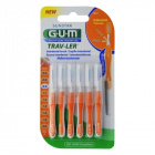 Gum Trav-Ler fogközi kefe kupakkal narancs 0,9mm-es, 6db 