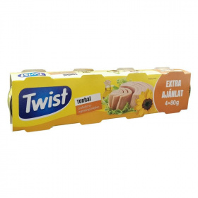 Twist tonhaltörzs napraforgó olajban 4x80g