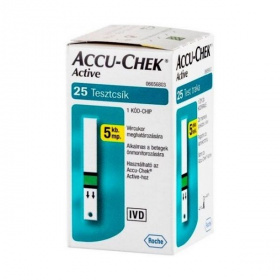 Accu-Chek tesztcsík vércukorszintmérő készülékhez 25db