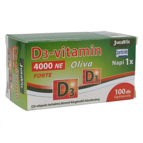 Jutavit D3-vitamin 4000NE (100µg) Olíva Forte lágykapszula 100db