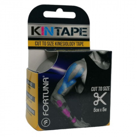 Fortuna Kintape (fekete színű, vágható, 5cm x 5m) kineziológiai szalag 1db