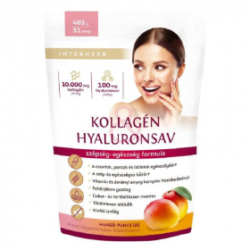 Interherb Kollagén Hyaluronsav italpor - mangó, puncs 403g