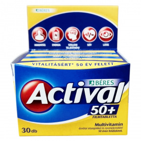 Béres Actival 50+ multivitamin filmtabletta 30db