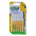 Gum Trav-Ler fogközi kefe kupakkal sárga 1,3mm-es, 6db 