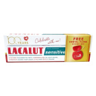 Lacalut fogkrém - sensitive 75ml + Lacalut fogselyem 1db 