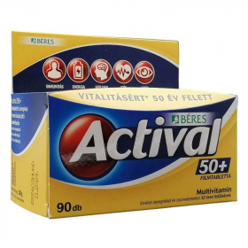 Béres Actival 50+ multivitamin filmtabletta 90db