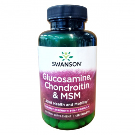 Swanson Glucosamine, Condroitin, MSM tabletta 120db