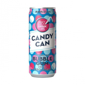 Candy Can Bubble Gum zero sugar üdítőital 330ml