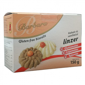 Barbara gluténmentes kakaós és vaníliaízű linzer 150g