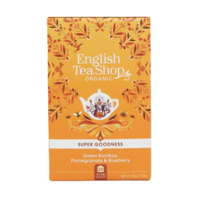 English Tea Shop 20 bio zöld rooibos gránátalma áfonya tea 35g