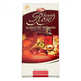 DiaRose rumos krémmel töltött tejcsokoládé 100g