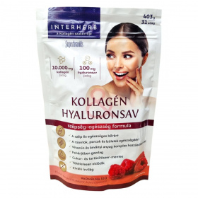 Interherb Kollagén Hyaluronsav italpor - vadmálna 403g