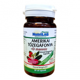 NutriLAB amerikai tőzegáfonya + D-mannóz kapszula 30db