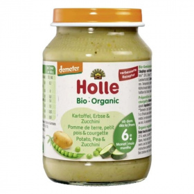 Holle bio bébiétel - burgonya, borsó cukkini 190g