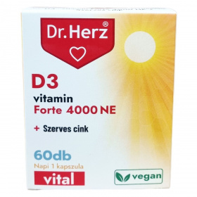 Dr. Herz d3-vitamin 4000NE+szerves cink kapszula 60db