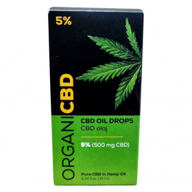 OrganiCBD CBD olaj 500mg 5% 10ml