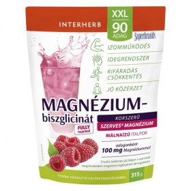Interherb XXL Magnézium-biszglicinát italpor - málna ízű 315g