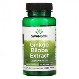 Swanson Ginkgo Biloba standardizált kivonat 120mg kapszula 100db