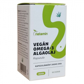 Netamin Vegan Omega-3 Algaolaj kapszula 60db