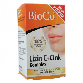 Bioco lizin c+cink komplex megapack tabletta 100db