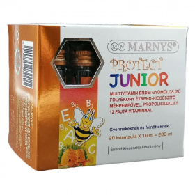 Marnys PROTECT Junior multivitamin erdei gyümölcs ízű folyékony étrend-kiegészítő 20x10ml