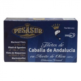 Pesasur makréla filé olívaolajban, dobozban 120g