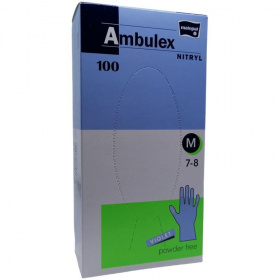 Ambulex Vizsgálókesztyű (nitril lila, M) 100db