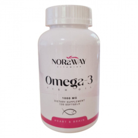 Noraway Omega-3 Halolaj (1000mg) lágyzselatin kapszula 120db