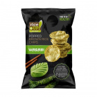 RiceUp! bio puffasztott barnarizs chips - wasabi 60g 