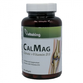 Vitaking CalMag Citrát + D3-vitamin gélkapszula 90db