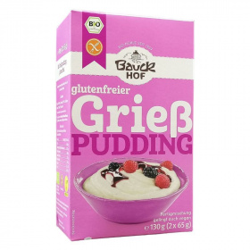 Bauckhof bio gluténmentes grízpuding 130g