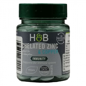 H&B Cink 15 mg+Réz tabletta 120 db