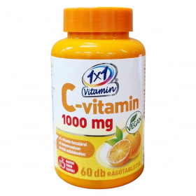 1x1 Vitamin C-vitamin 1000mg rágótabletta narancs ízű 60db