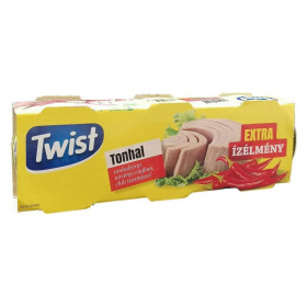 Twist tonhaltörzs növényi olajban - chili 3x80g