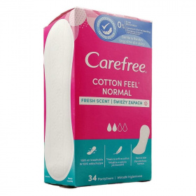 Carefree Cotton Fresh illatosított tisztasági betét 34db