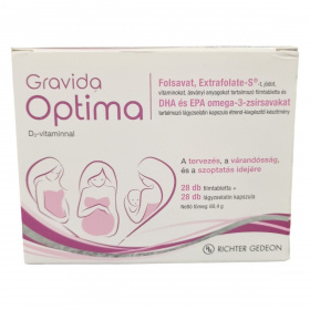 Gravida Optima filmtabletta és lágyzselatin kapszula (2x28db) 56db