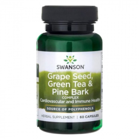 Swanson Grape seed, Green tea, Pine bark komplex kapszula 60db