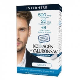 Interherb Kollagén Hyaluronsav tabletta  - for men 30db