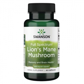 Swanson Lions Mane süngomba kivonat 500mg kapszula 60db