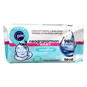 Neogranormon baby törlőkendő - sensitive 55db