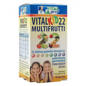 Vital Prof Vitalkid 22 Multifrutti kapszula 60db