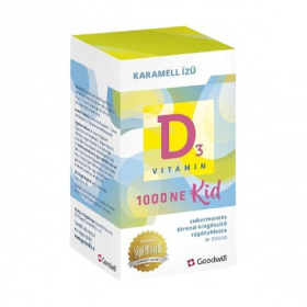 Goodwill D3-vitamin Kid 1000NE rágótabletta gyermekeknek 90db