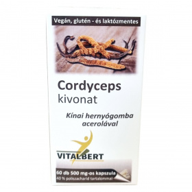 Vitalbert Cordyceps (hernyógomba) kivonat kapszula 60db