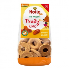 Holle bio babakeksz - gyümölcsös karikák datolyával 125g