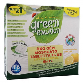 Green Emotion öko 6in1 gépi mosogató tabletta - citrom 16db