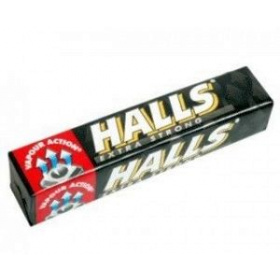 Halls extra strong cukor 33,5g